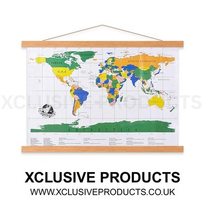 Magnetischer großer Clip Holz Holz Poster Aufhänger hängende Rahmen Kit für 18x24 - NEU