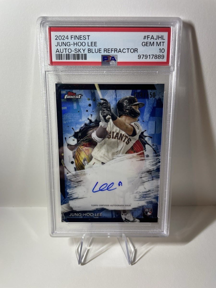 【2/10直筆サイン】Ben Khalifa（ ベン・ハリファ）topps 2024 Topps Finest - Jung-Hoo Lee #FA-JHL Sky Blue Ref /150