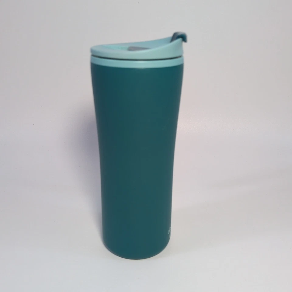 Aladdin Insulated eCycle Travel Coffee Mug Cup 16 oz Teal BLUE CLEAN! w/ Handle - Image 4 of 4