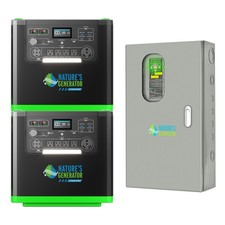Natures Generator 3840Wh Solar Generator with 50A Auto Transfer Switch