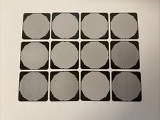 12 Pcs Black PC Fan Dust Screen Metal Computer Case Mesh 80x80mm  B70