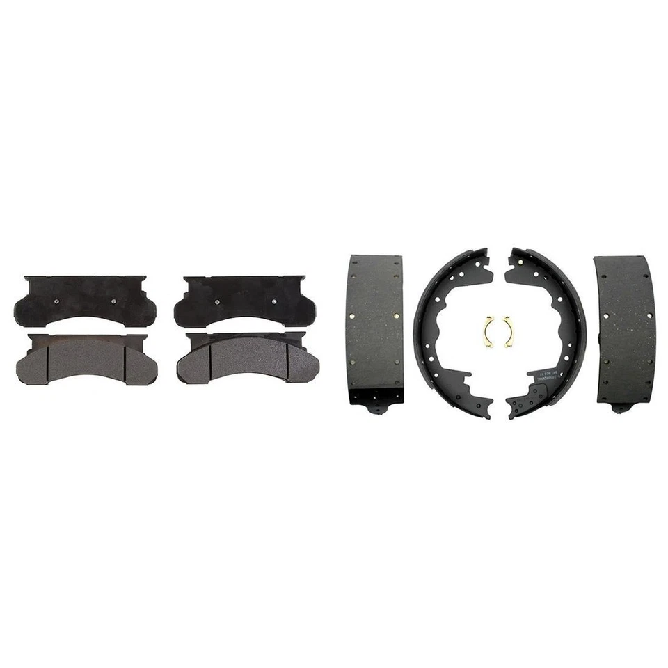 Pastillas de freno delanteras metálicas y zapatas traseras Element3 para Ford F-350 1992-1994 Foto 4 de 4