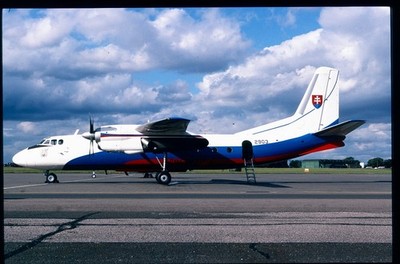 BG358 ORIGINAL K64 AIRCRAFT SLIDE: Slovak AF Antonov AN-24B 2903
