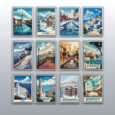 Acryl Reise Stadt Urlaub Kühlschrankmagnet - Souvenir Geschenk Kühlschrank Dekoration