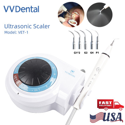 Dental Ultrasonic Piezo Scaler Handpiece 5 Tips For EMS Cavitron Woodpecker 110V