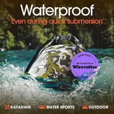 30L Waterproof Backpack Dry Bag Keeps Gear Dry with Waterproof Phone Case Camo