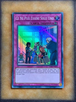 Yugioh There Can Be Only One EXFO-EN076 Super Rare 1st Ed ITALIAN NM