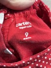Carter's Leggings  Red Candy Canes With Tutu and carters 9 mon long sleeve shirt — photo 4