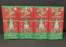 Brite Star 18” Silver Icicles For Christmas Tree 2000 Strand Tinsel USA Lot of 4