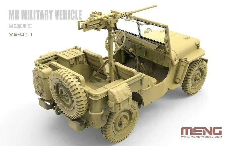 Meng Modelli 1:3 5 MB Jeep Military Vehicle Kit Modello - Immagine 3 di 4