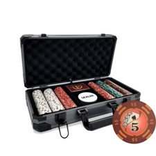 MRC POKER 300PCS 14G YIN YANG DESIGN POKER CHIPS SET WITH DELUXE CASE