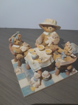 Cherish Teddies Mimi,Darcie,Misty There's Always Time For Friends And A Good Cup