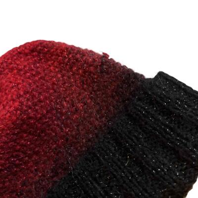 Eugenia Kim Metallic Knit Beanie Hat Color Gradient Folded Cuff‎ Womens Eugenia Kim Metallic Knit Beanie Hat‎ Color Gradient Folded  main image 3