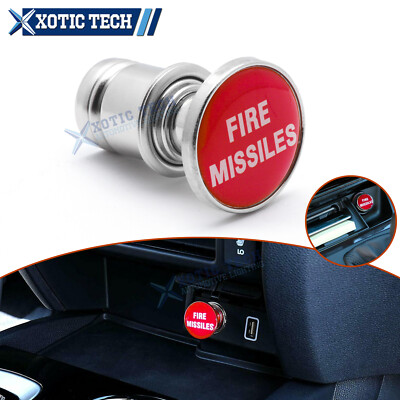 fire missiles cigarette lighter Universal Red Fire Missiles Push Button Car Cigarette Lighter Replace  Accessory