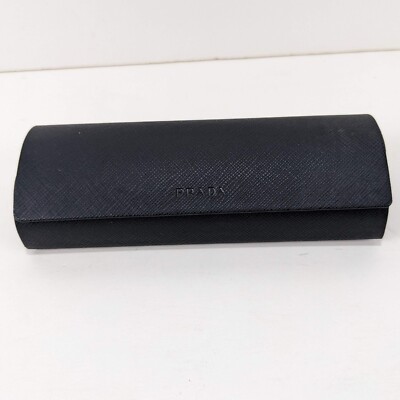Prada Black hard eyeglass sunglass case magnetic closure Prada Glasses Sunglasses Case Hard Magnetic Closure Black  main image 2