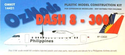 1/144 Modern Airliner : DHC Dash 8 -300 [Philippines] #14421 :OZMODS