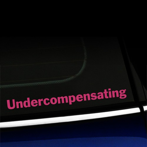 Undercompensating - Funny Sticker Decal for MINI Cooper - Choose the color! - Picture 13 of 26