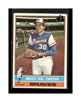 1976 Topps Baseball Card Bruce Dal Canton Atlanta Braves #486