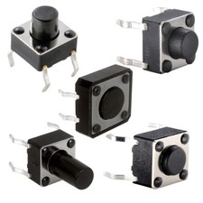 Maplin Tactile Switches 6mm x 6mm and 12mm x 12mm, 160gf