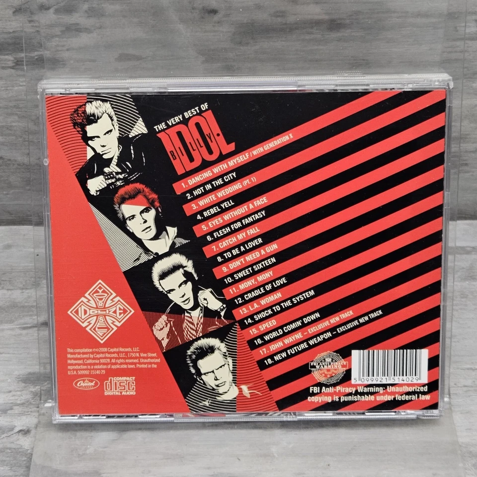 Billy Idol CD The Very Best of Billy Idol Capitol Records 2008 Foto 2 de 4