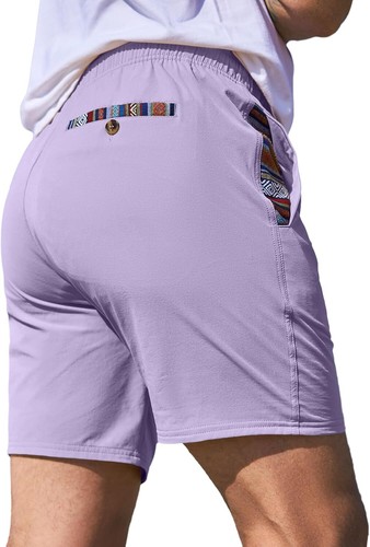 Men's Quick Dry Drawstring Shorts Stretch Athletic Beach Gym Casual - Picture 52 of 55