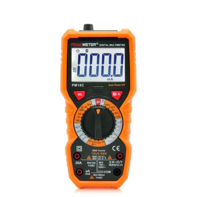 Peakmeter PM18C Multimeter True RMS 6000 Counts NCV Licht, Temp, K-Typ - Bild 1 von 4
