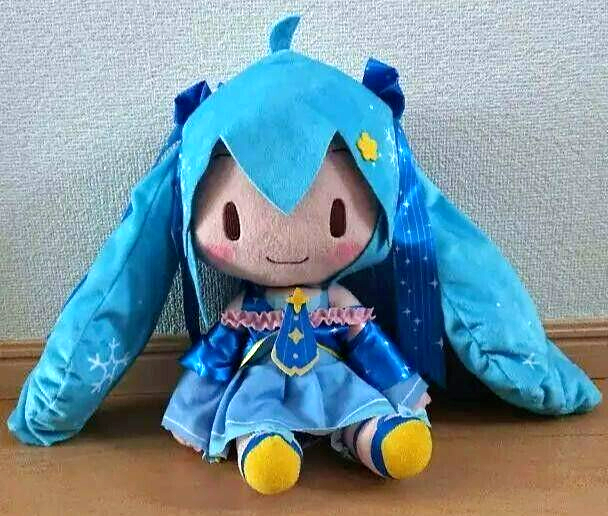 Hatsune Miku Special fluffy Plush Doll Stuffed SNOW MIKU 2017 SEGA
