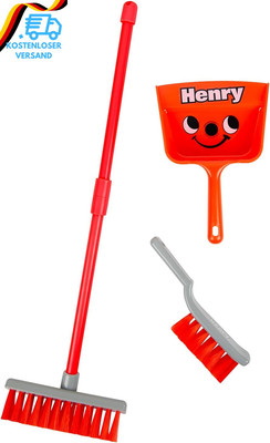 Casdon Henry Bürstenset, Kinderfreundliches Reinigungsspielzeugset Für Kinder Ab