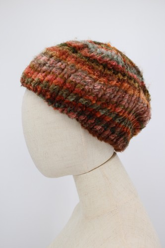 Antique Vintage Beret Hat Cap Womens One Size Knit Acrylic Made in Italy 20s 30s