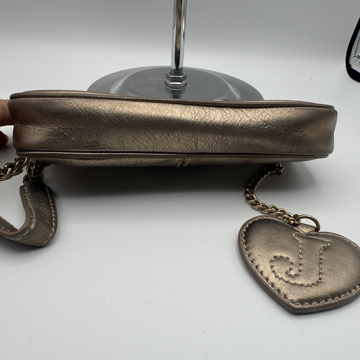 Vintage Juicy Couture Gold Metallic Mini Bag Purse Wristlet Vintage Juicy Couture Gold Metallic Mini Bag Purse Wristlet