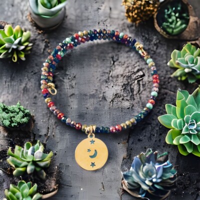 Armband Stern und Perlen, Geschenkidee, Geschenkschmuck