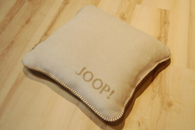 JOOP! Kissen Melange Doubleface Natur-Sand 50x50cm NEU creme beige 754660