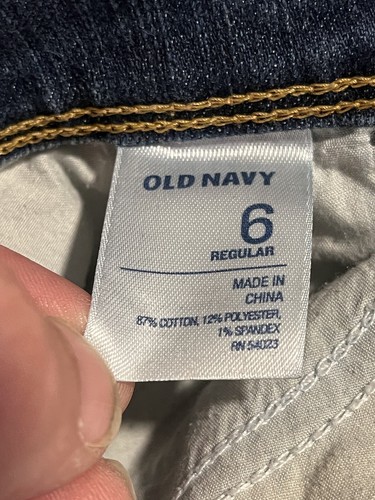 Old Navy Capri Jeans Womens Size 6 Cropped Medium Wash Denim Pants Straight - Picture 6 of 9