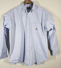 Ralph Lauren Chaps Shirt Size 17 1/2 34/35 Light Blue Long Sleeve Men's