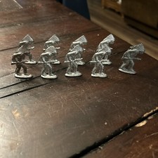 Lot of 9 Native American Indian Lead Figures