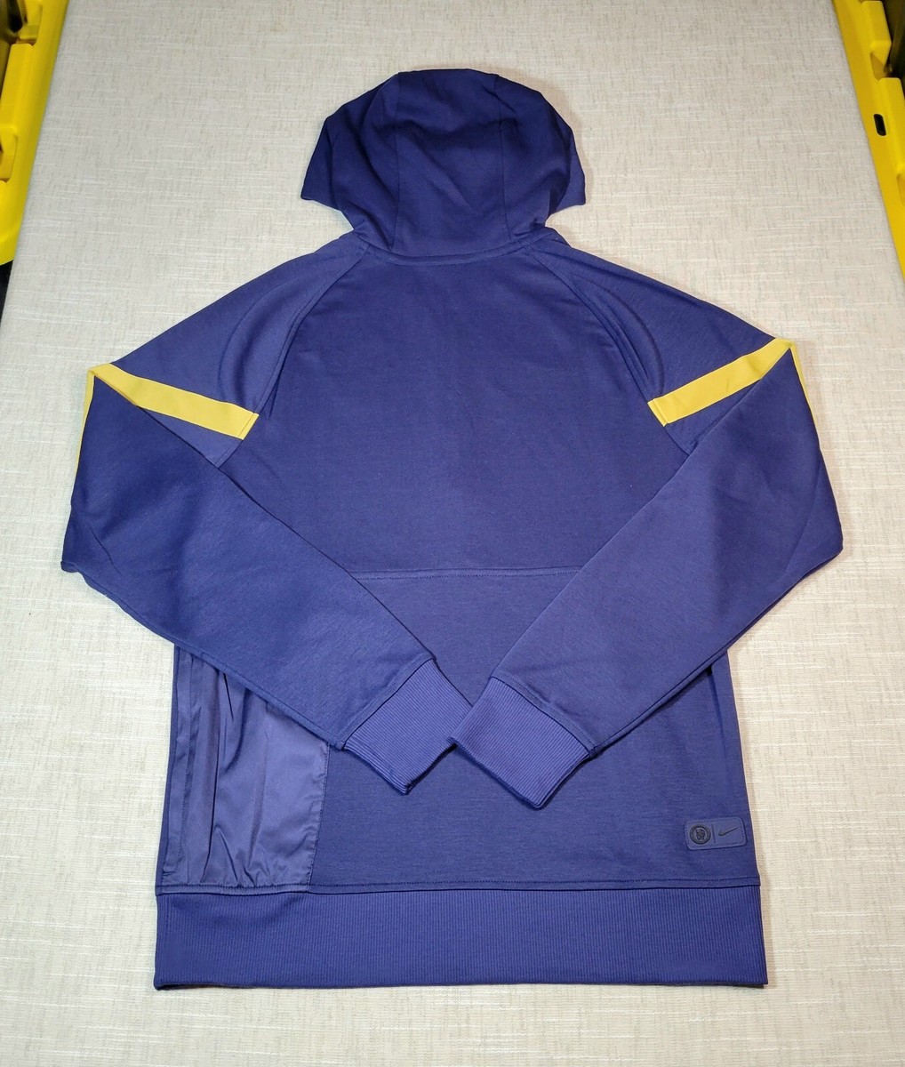 NIKE x Chelsea FC Hoodie Small Mens Blue Gold 1/2 Zip Logo NIKE x Chelsea FC Hoodie Small Mens Blue Gold 1/2 Zip Logo