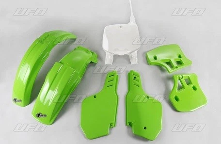 Kit plastique UFO motocross Kawasaki KX 500 1996 - 1999 vert origine - Photo 1/1