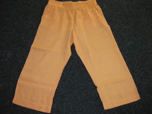 s. Oliver Leinen Culotte weite Hose - orange - 40