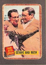 1962 Topps #140 Babe Ruth Special Gehrig and Ruth