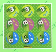 Cucumber Scented Scratch & Sniff Veggietales Sticker Sheet