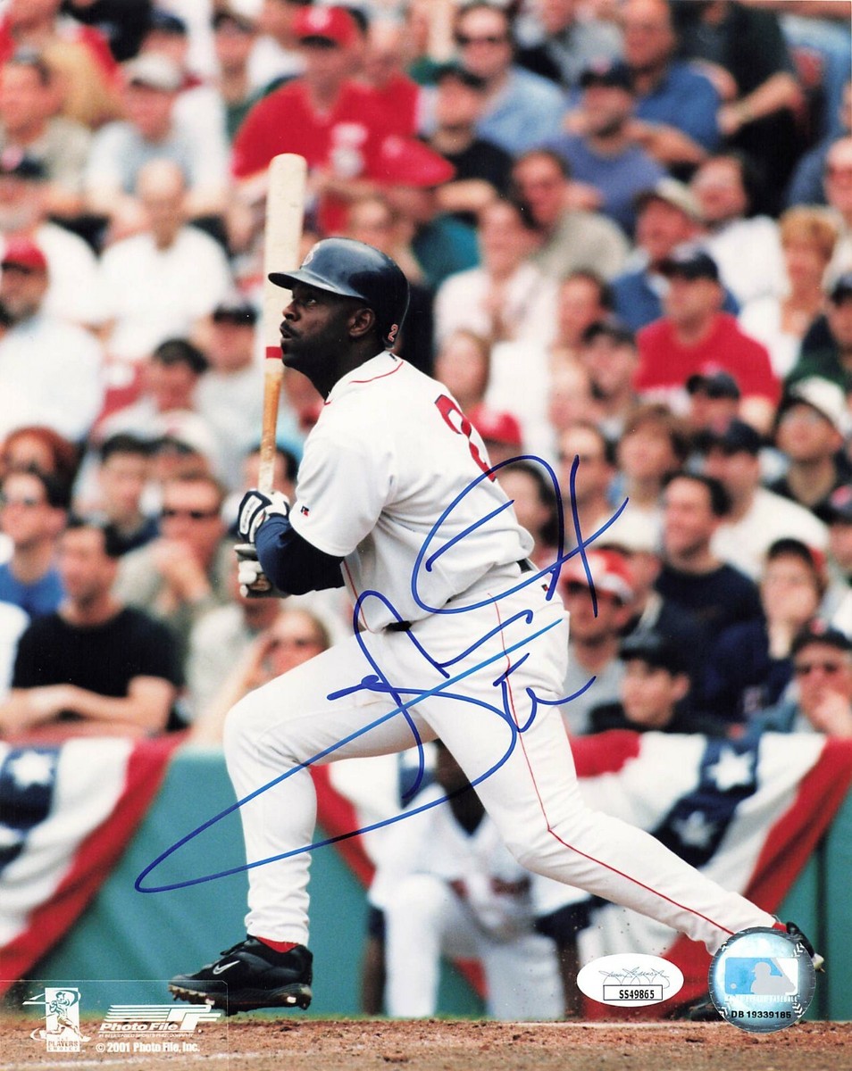 Carl Everett Boston Red Sox signed baseball 8x10 photo COA Carl Everett Boston Red Sox signed baseball 8x10 photo COA