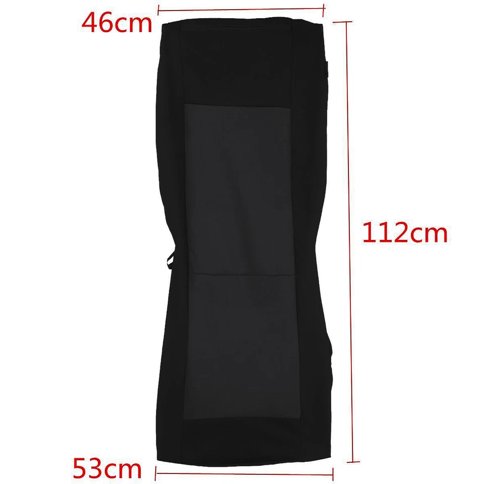 Housses Couvre-Sieges Tissu Noir Durable Antiderapant pour Citroen Jumper Jumpy - Photo 3/4