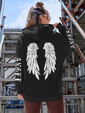 Wing Hoodie in Women's Hoodies Sweats for sale UK - Main Image