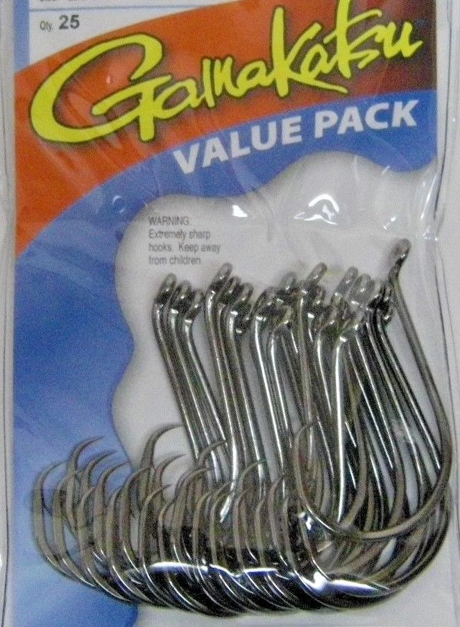 GAMAKATSU #208 OCTOPUS CIRCLE HOOKS Value Packs OFFSET ALL SIZES 8/0 through 8 - Image 2 of 3