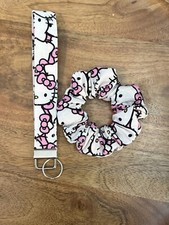 Hello Kitty Wrislet Keychain With Matching Scrunchie