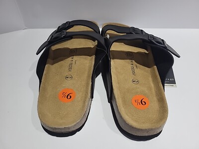 Porter and Ash Mens Classic Slide Buckle Sandals Black Size 10 NWT Porter and Ash Mens Classic Slide Buckle Sandals Black Size  main image 4