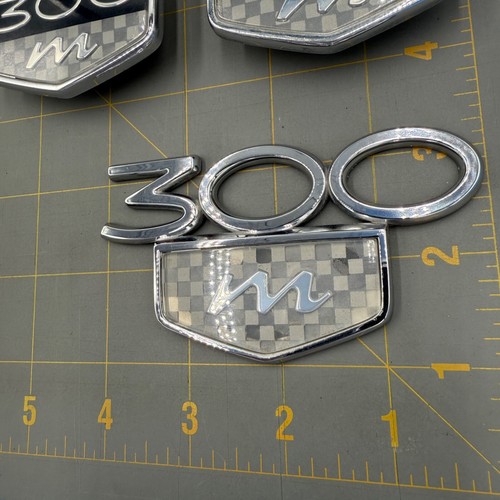 1999-2004 Chrysler 300M 300 M OEM Factory Chrome Side Rear Trunk Emblem Set *2 - Picture 3 of 8