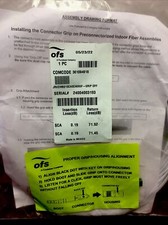 NEW Lot of 4 OFS 50 Foot Single Fiber Optic Cables JRVDW001SCASCA50F - GRIP OFF