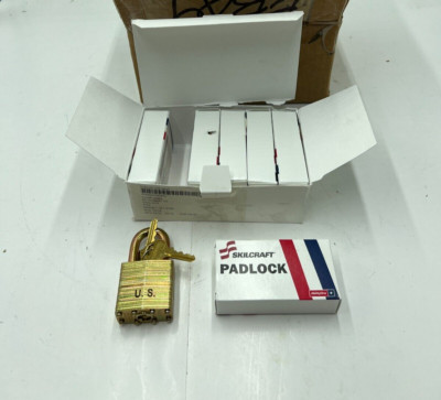 Pack of 6 Skilcraft Laminated Steel Padlock Two Keys 5340-00-158-3805 AA59487-2S