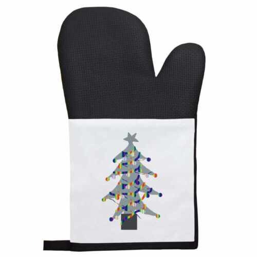 'Silver Christmas tree' Oven Glove / Mitt (OG00018771) - Picture 1 of 5